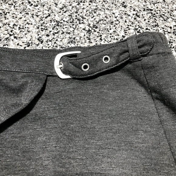 Miss K ✦ Collegiate Asymmetrical Gray Skirt (size 14) - Picture 2 of 5